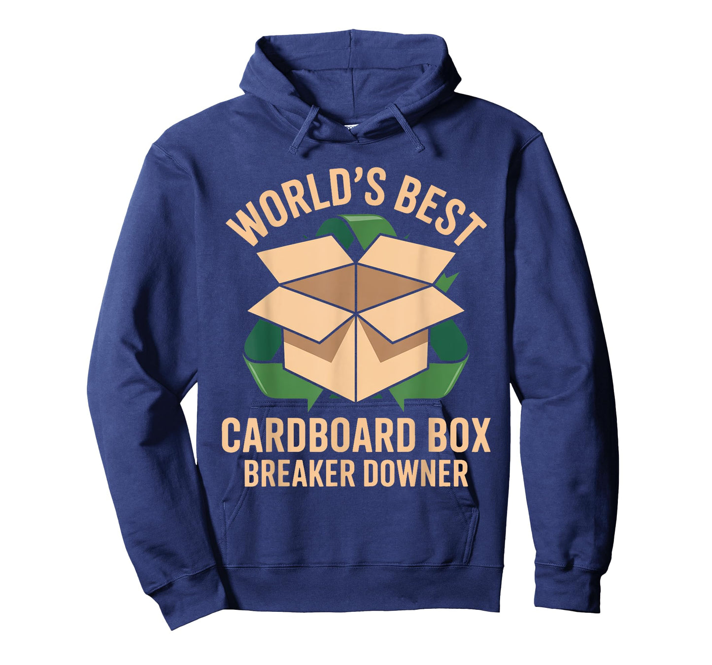Funny Cardboard Box Breaker Downer Sarcastic Recycling Hero T-Shirt