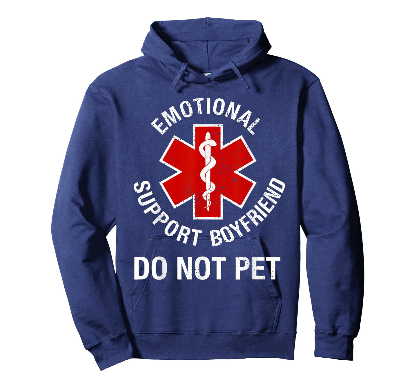 Mens Do Not Pet Emotional Support Boyfriend Funny T-Shirt