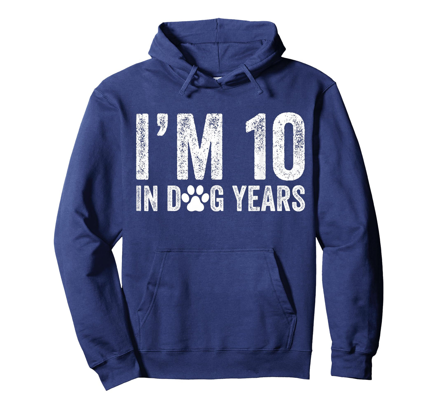 I'm 10 In Dog Years Funny 70th Birthday Dog Lover Vintage T-Shirt