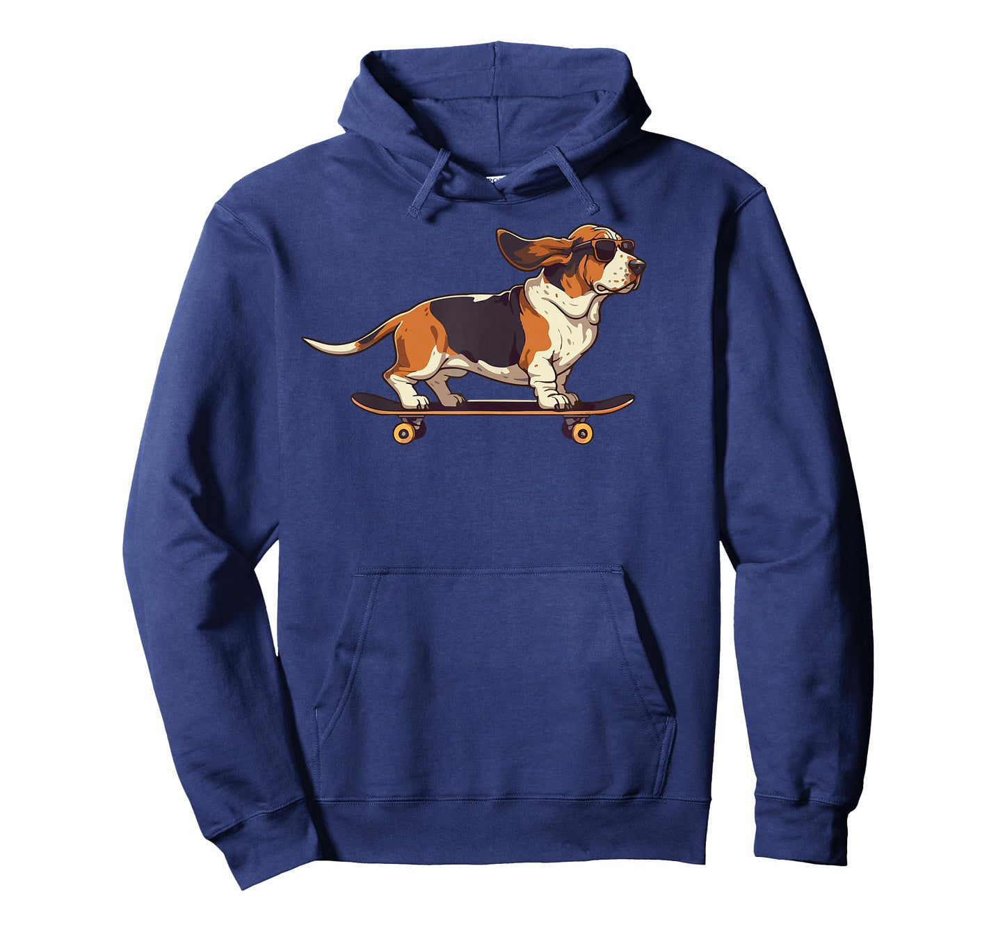 Basset Hound Wearing Sunglasses On A Skateboard Funny T-Shirt