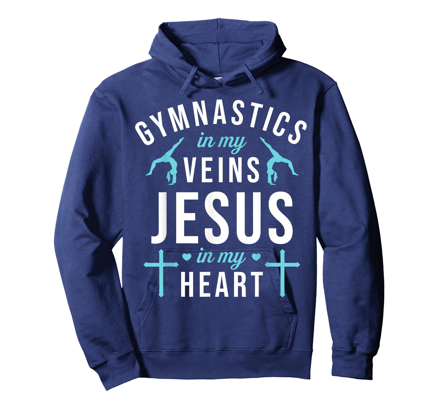 Gymnastics In My Veins Jesus In My Heart Gymnast Christian T-Shirt