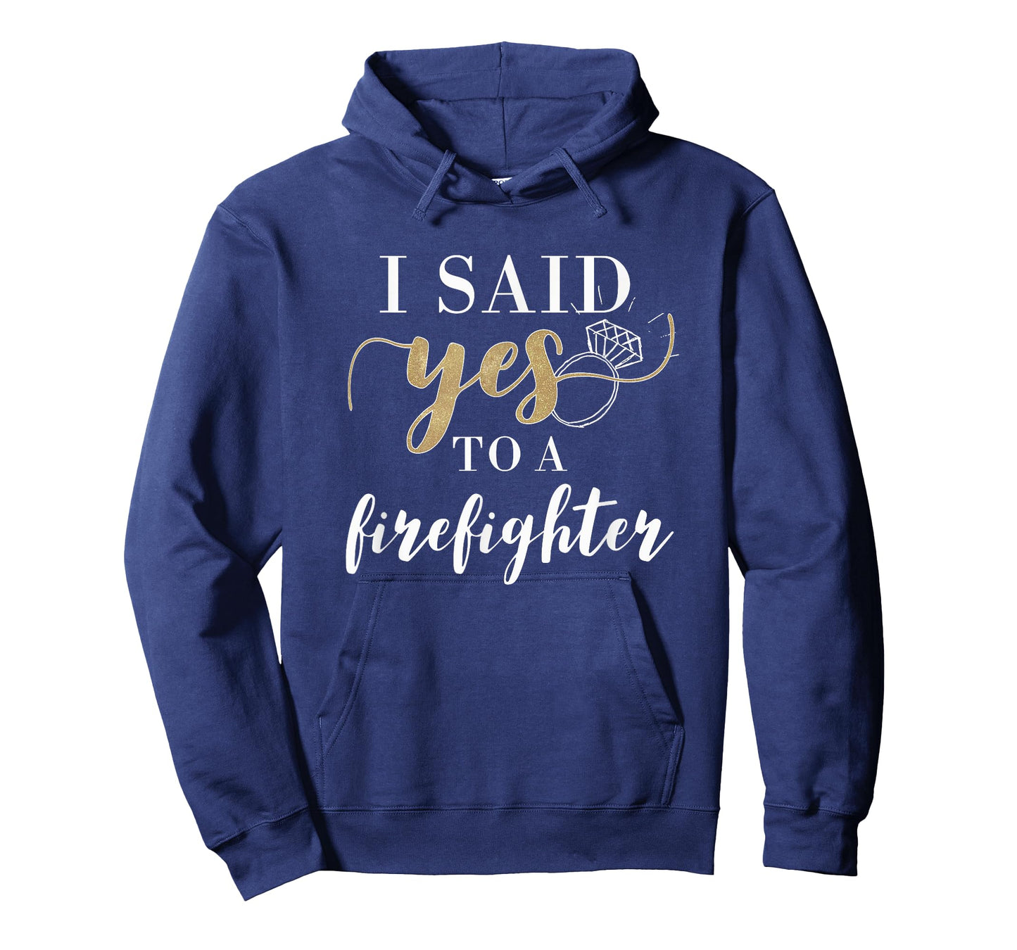 I Said Yes T-Shirt for Women Firefighter Engaged Fiancee T-Shirt