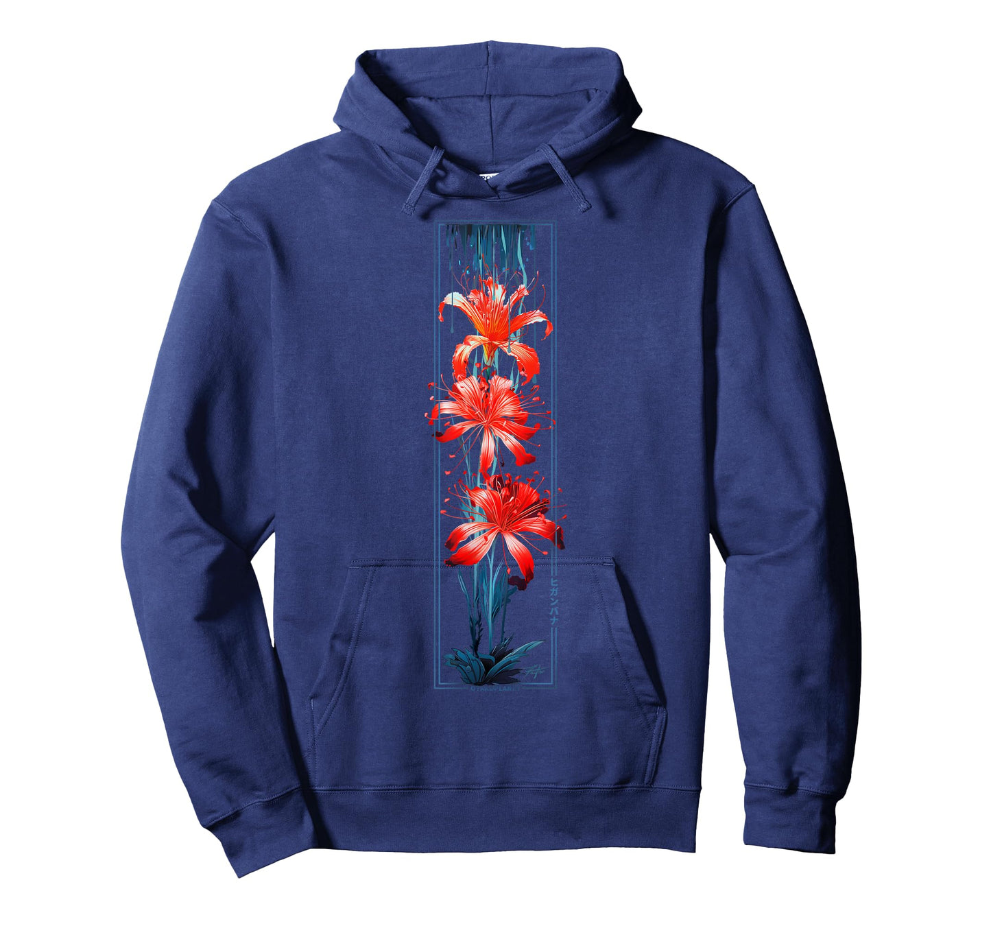 Red Spider Lily Flower in Japanese grunge Aesthetic Style T-Shirt