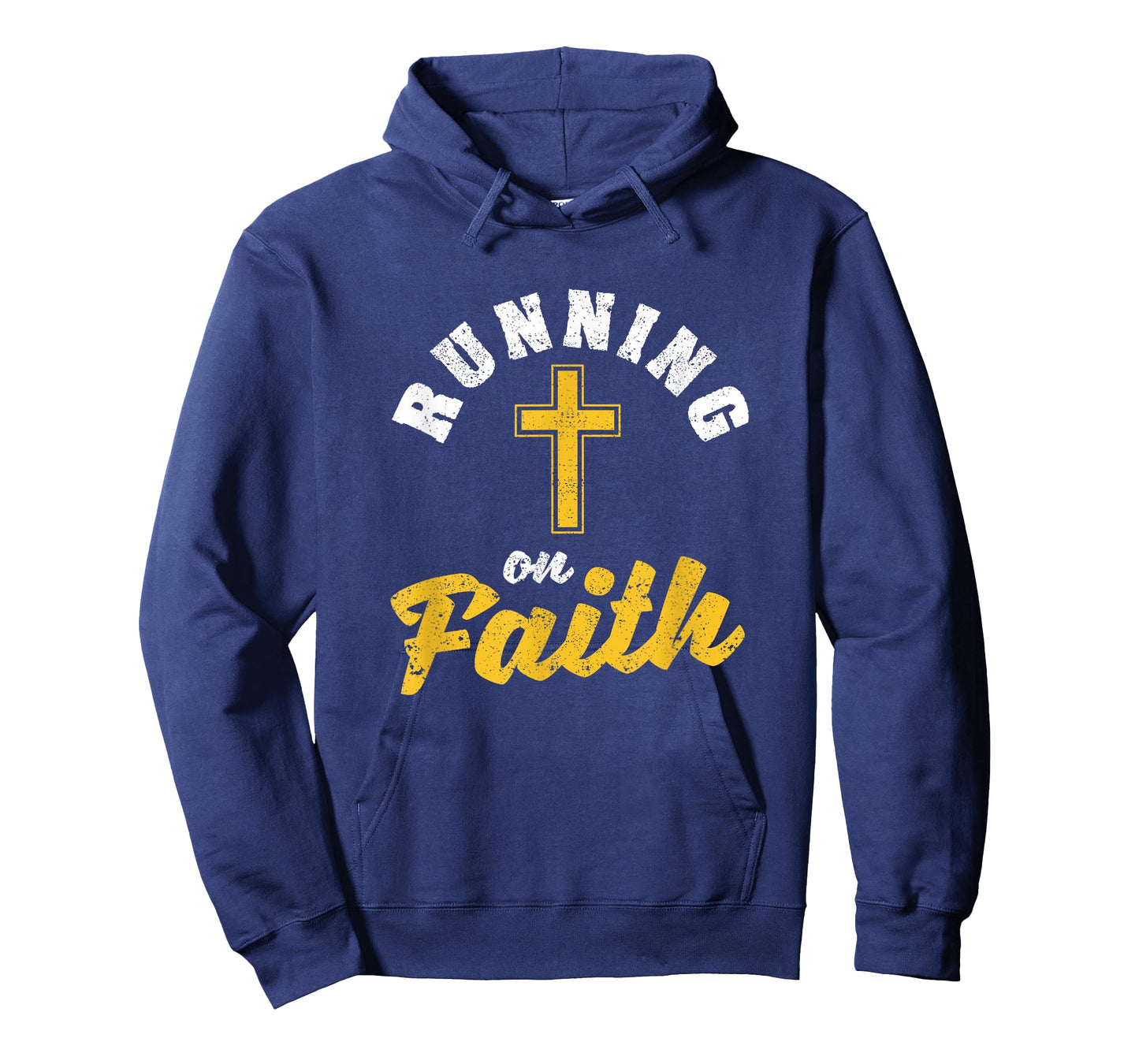 Running On Faith Funny Christian Workout Runner Religious T-Shirt