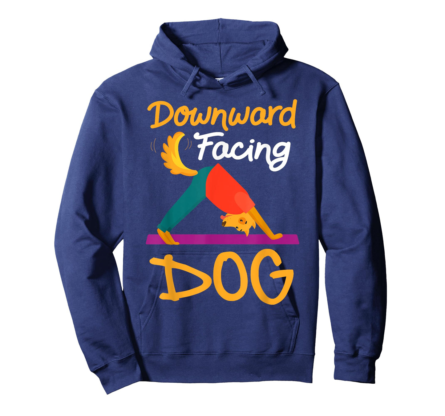 Funny Downward Facing Dog On Yoga Mat Yoga Pose Meditation T-Shirt