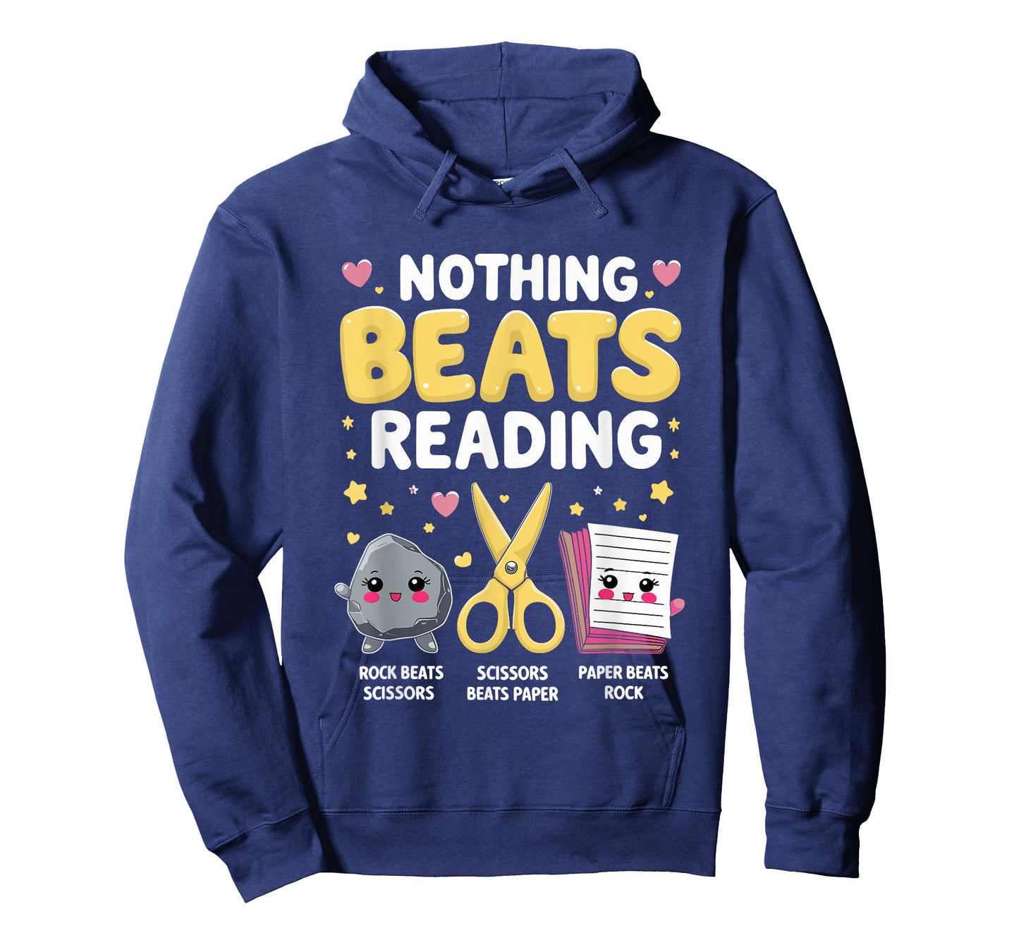 Nothing Beats Reading Rock Paper Scissors Funny Book Lover T-Shirt
