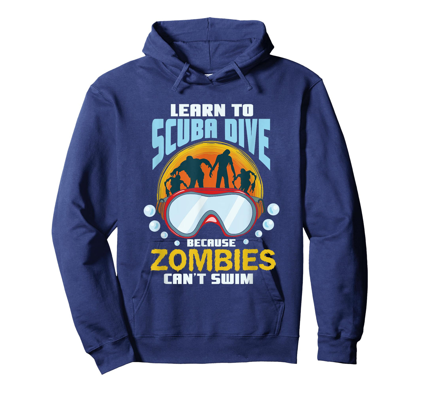 Learn To Scuba Dive Zombies Can't Swim Scuba Diver T-Shirt