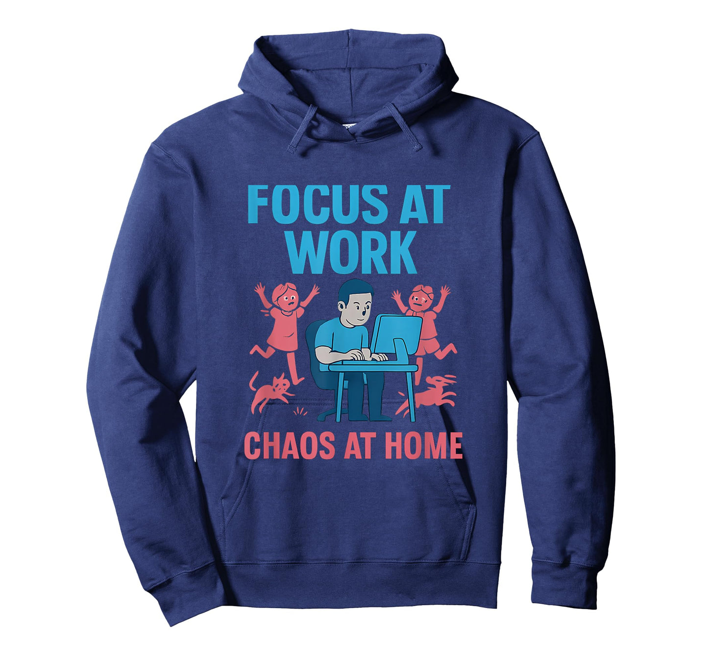 Work Life Balance Graphic Focus Chaos Home T-Shirt