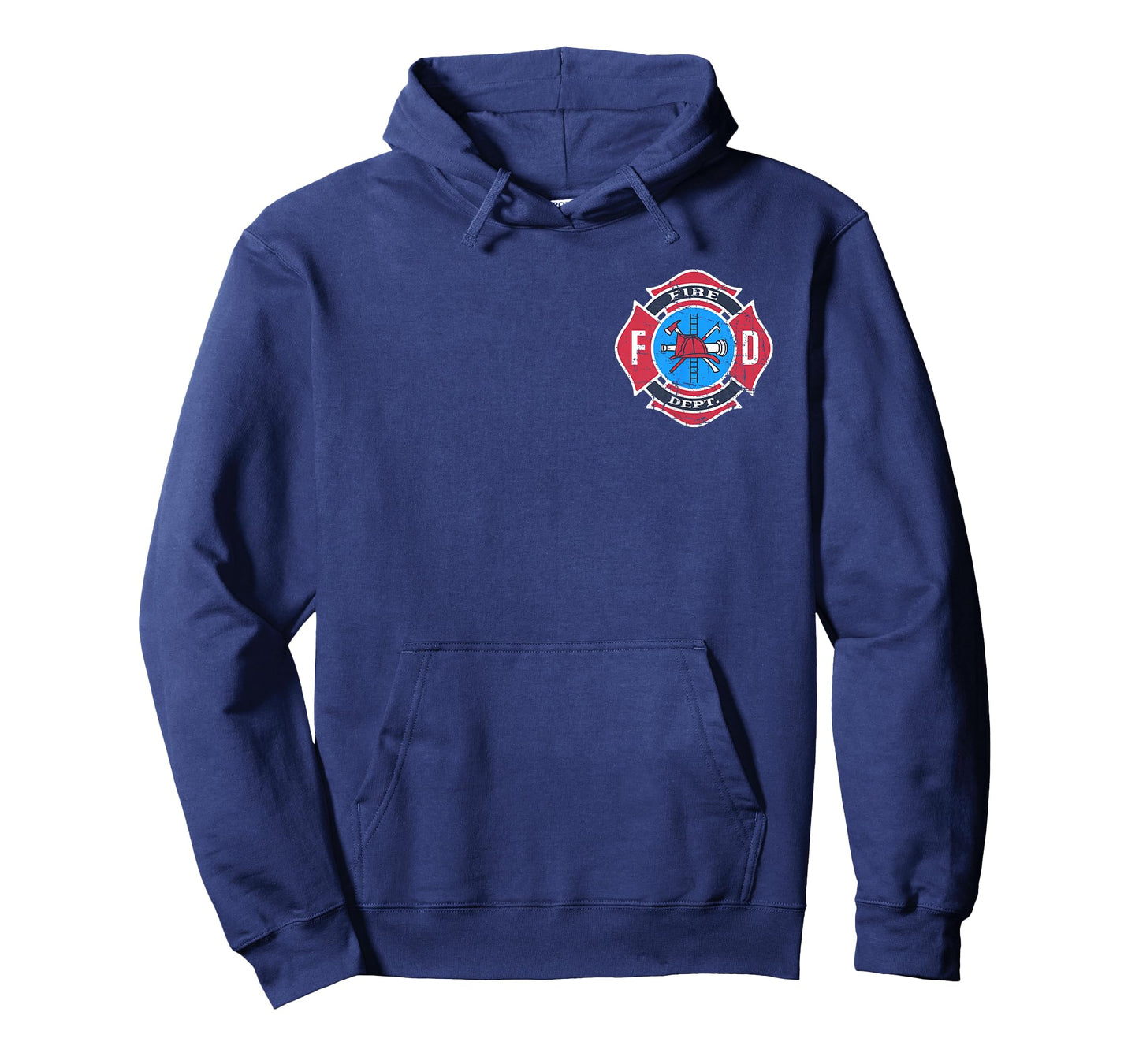 Retro Fire Department Logo Uniform Fireman Firefighter Art T-Shirt