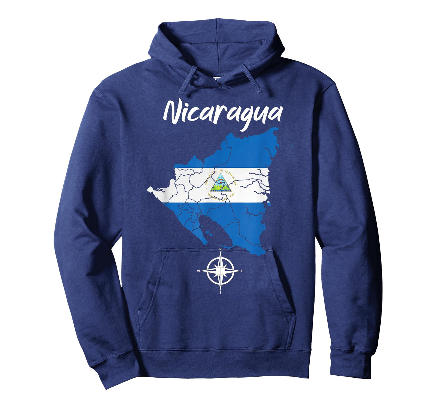 Nicaragua Blue Flag Men Women Kids Nicaraguan T-Shirt