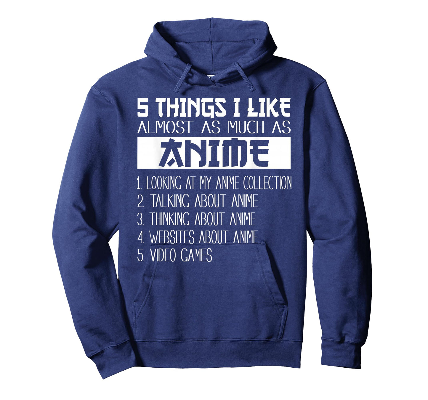 Anime 5 Things I Like Almost As Much as Anime & Video Games T-Shirt