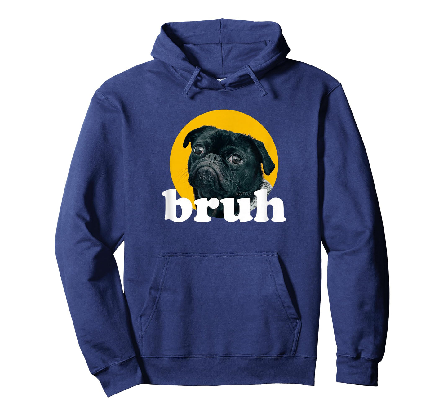 Pug says โBruhโ Cute Dog Fashion Funny Humor T-Shirt