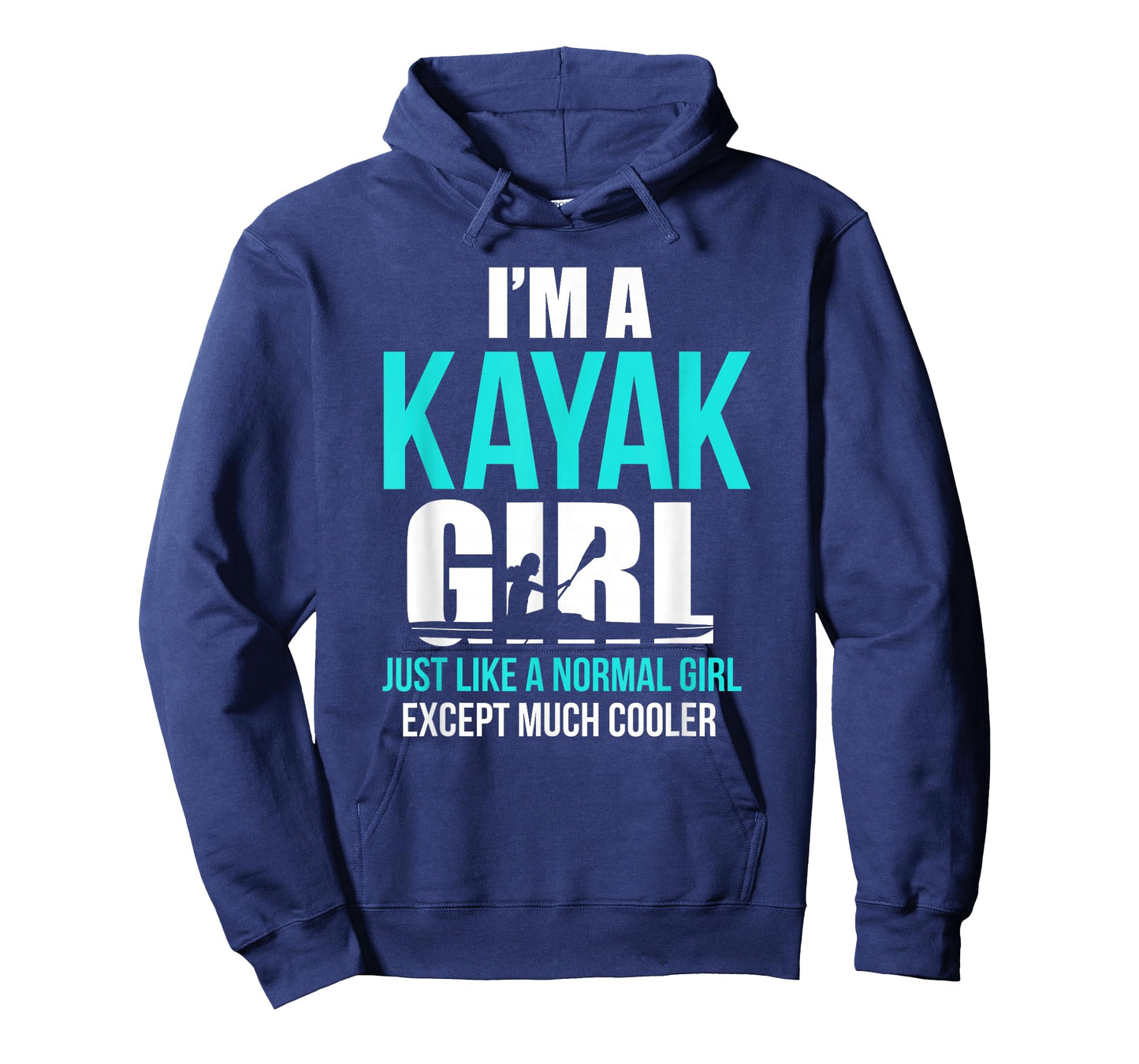 Kayak Loves Shirt I'm A Kayak Girl Unisex T-Shirt Black Small Modern Casual Kayaking Letter Print T-Shirt