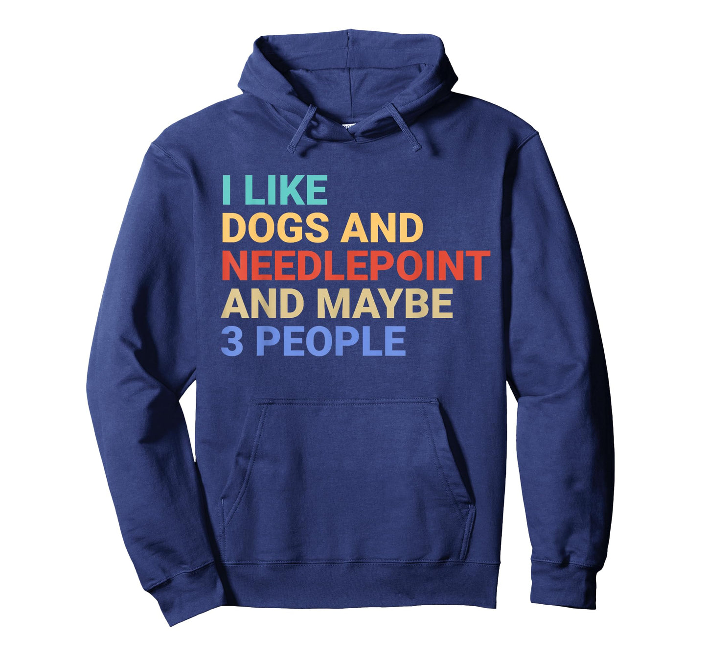 Retro I Like Dogs and Needlepoint Lover Funny T-Shirt