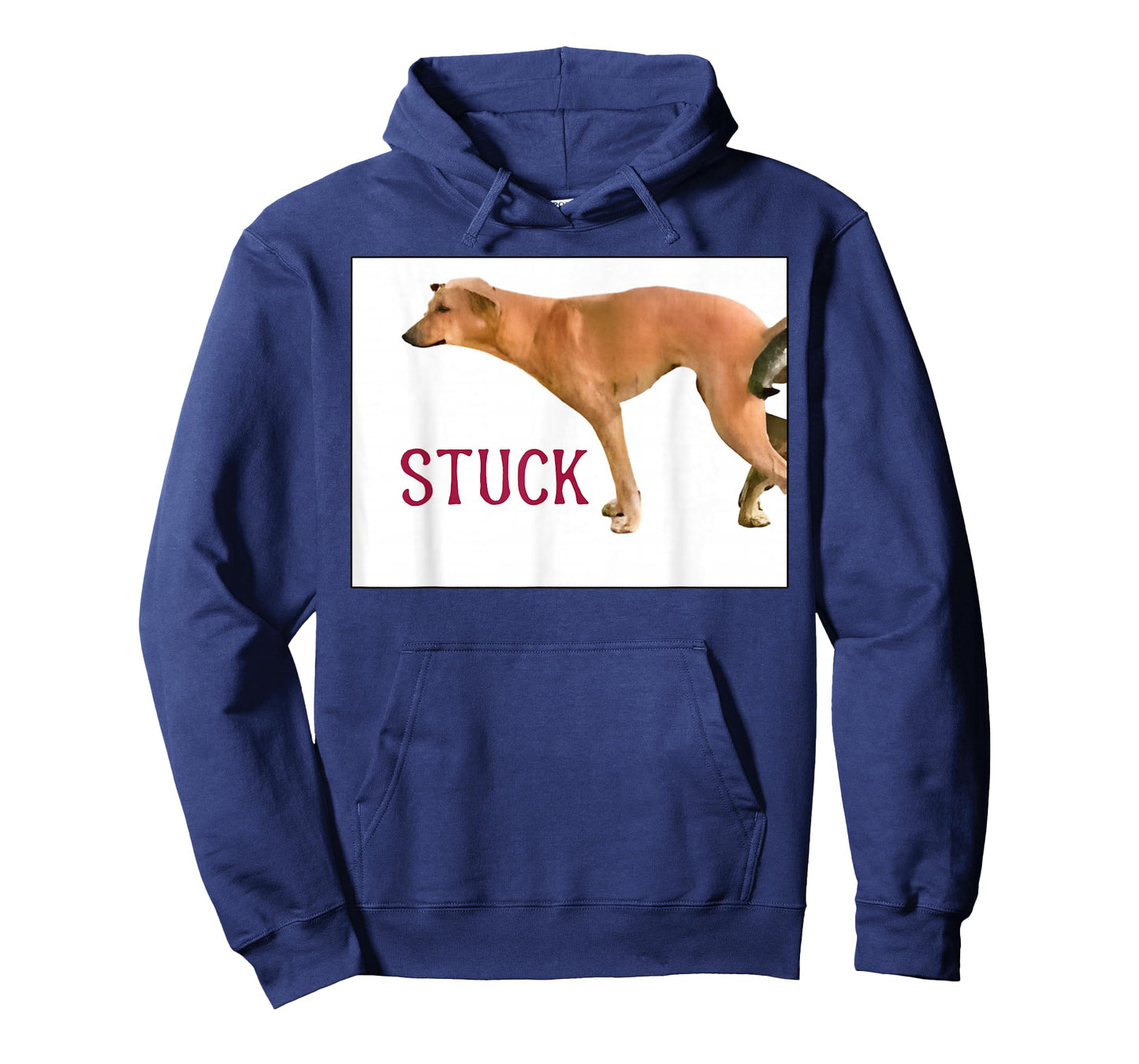 Stuck Together Dogs Funny Couple Saying Quote Dog Adult Joke T-Shirt