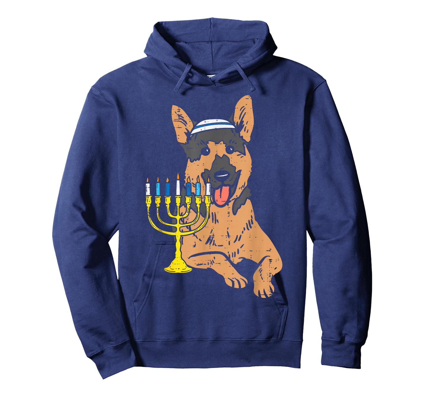 Jewish German Shepherd Dog Hanukkah Pajamas Chanukah PJs T-Shirt