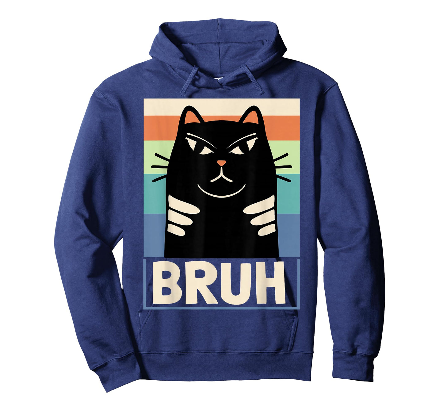 Funny Retro Cat Bruh Meme, Sarcastic Humor T-Shirt