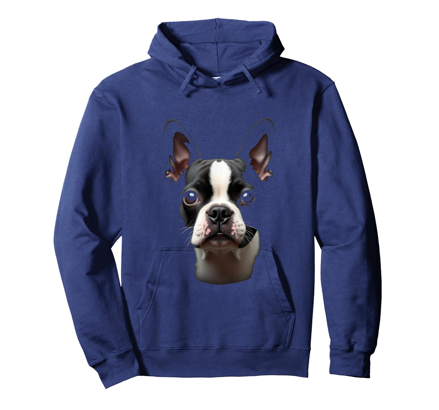 Black Boston Terrier Dog Bostie Face T-Shirt