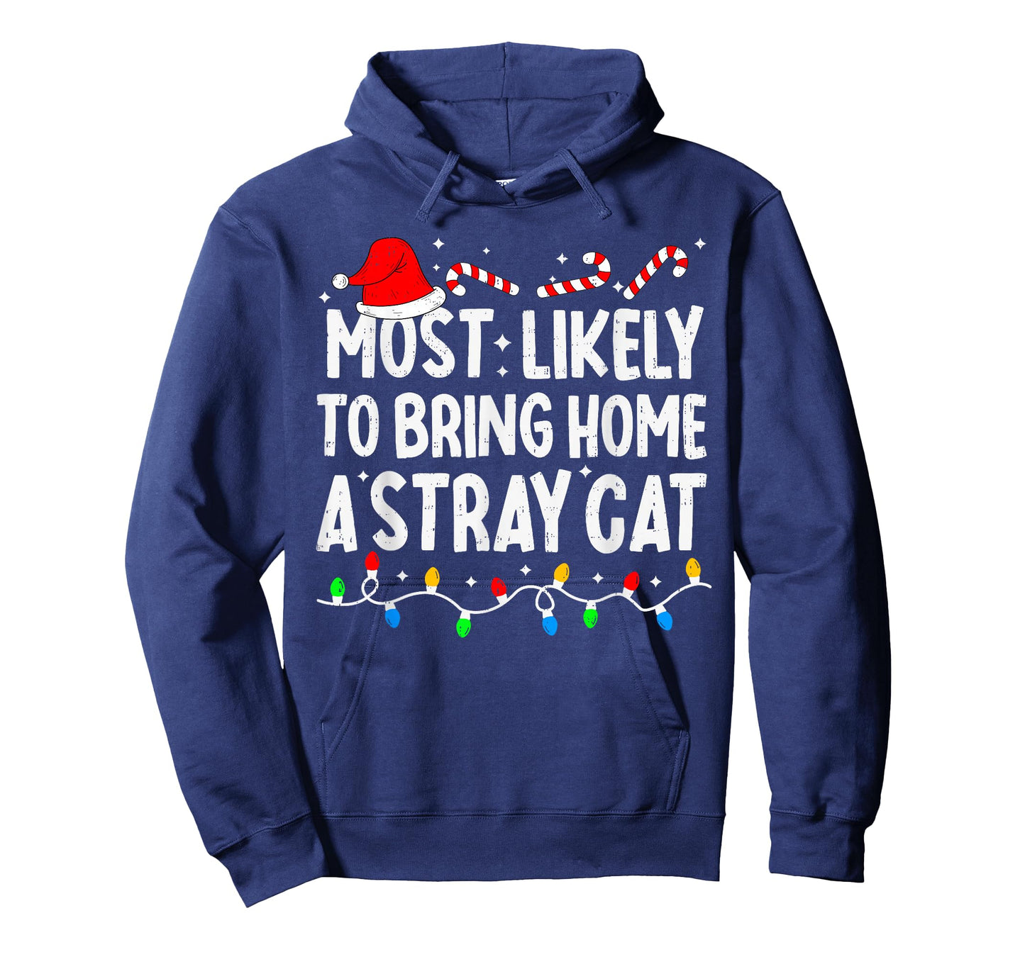 Most Likely to Bring Home A Stray Cat Matching Christmas T-Shirt