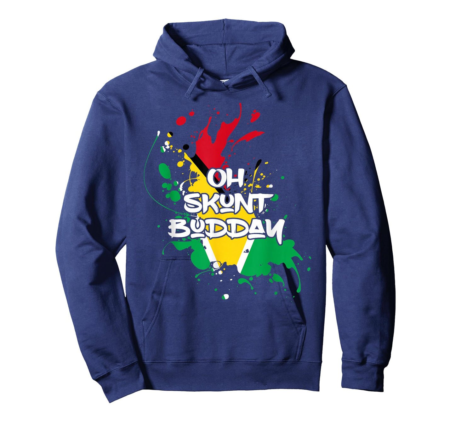 Skunt with Guyana Flag Funny Patriotic T-Shirt