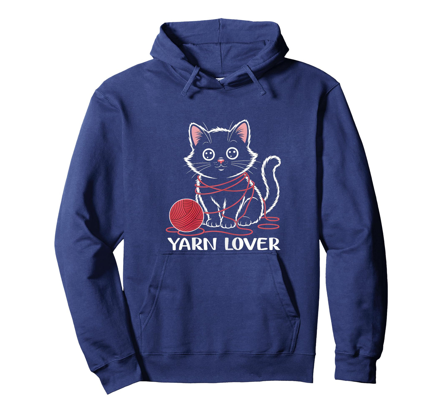 Cute Knitting and Crochet Cat Yarn Lover Funny T-Shirt