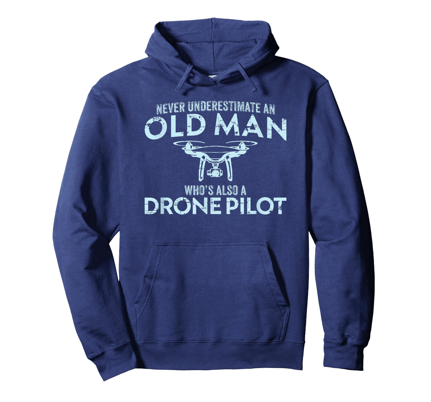 Old Man Drone Pilot Tshirt Men Quadcopter Operator Gift UAV T-Shirt