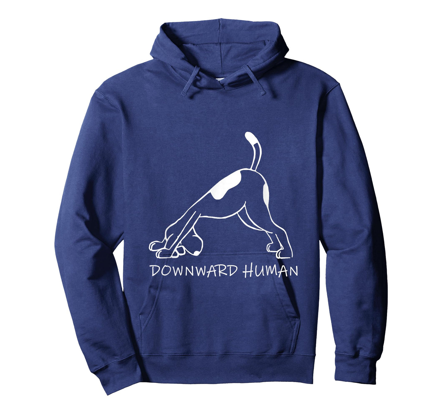 Downward Human Dog Funny Yoga Lover Pet Gift T-Shirt - Women's Black Small Classic Fit Short Sleeve Letter Print T-Shirt