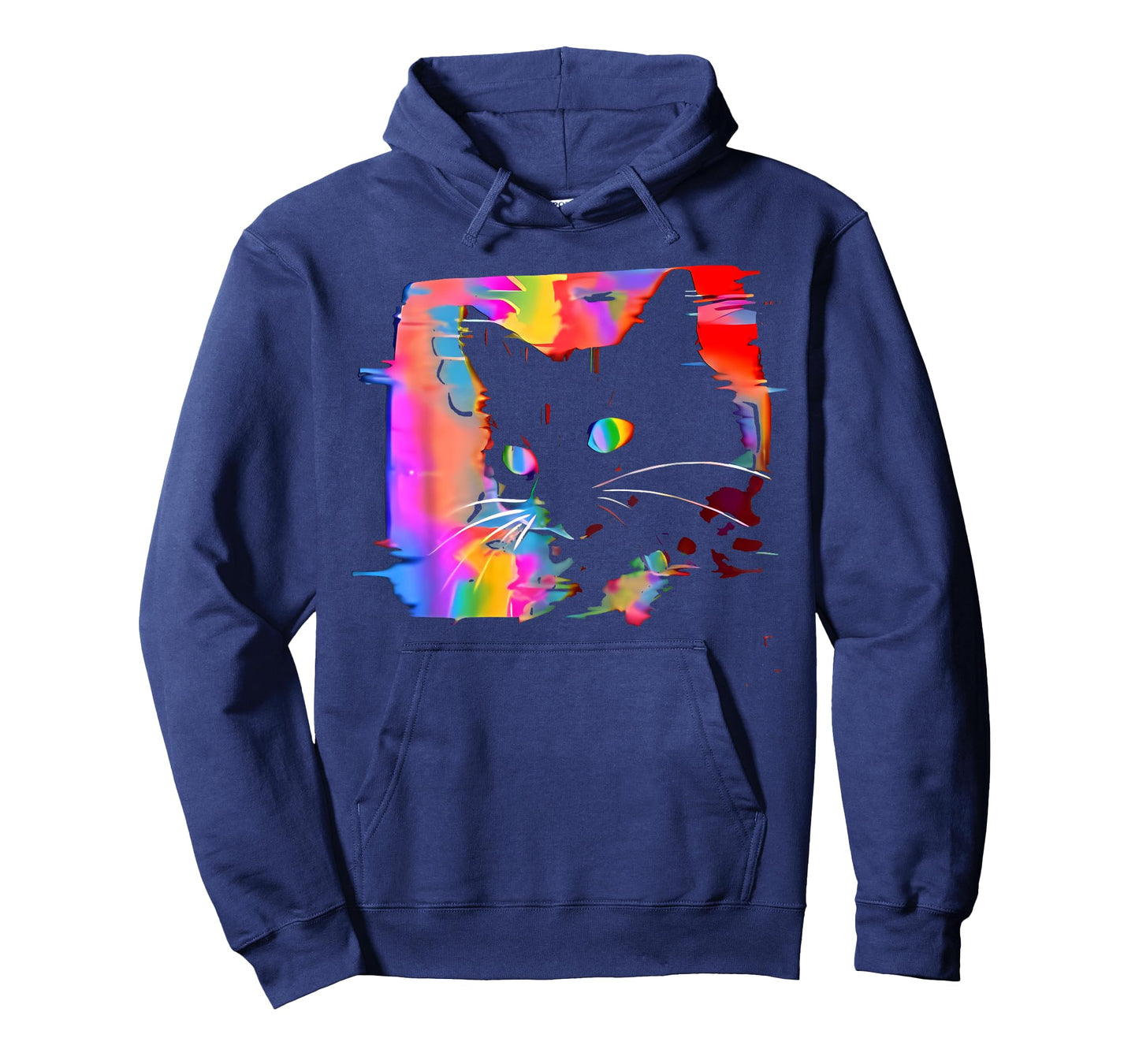 Psychedelic Weirdcore Cat Vaporwave Aesthetic Trippy T-Shirt