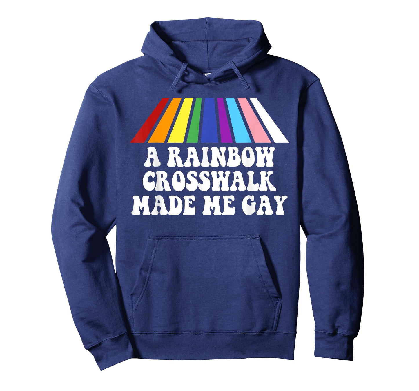 A Rainbow Crosswalk Made Me Gay Funny LGBTQ+ T-Shirt