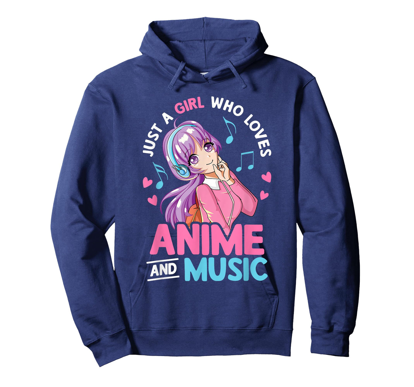 Just A Girl Who Loves Anime And Music Lover Anime Girls Teen T-Shirt