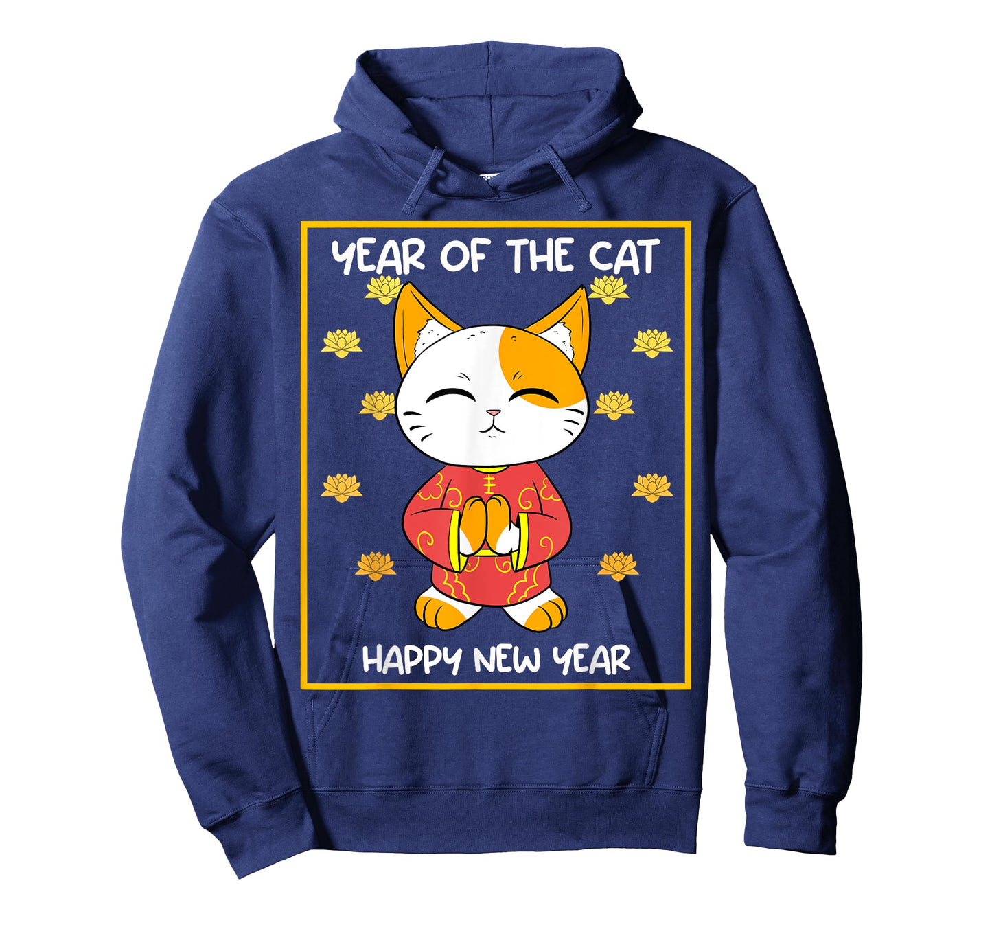 Chinese Vietnamese New Year 12 Zodiacs Calligraphy Cat T-Shirt