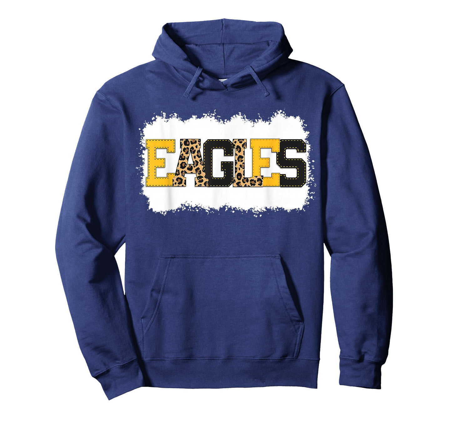 School Spirit Mascot Eagles Leopard Print Teacher Shirt T-Shirt