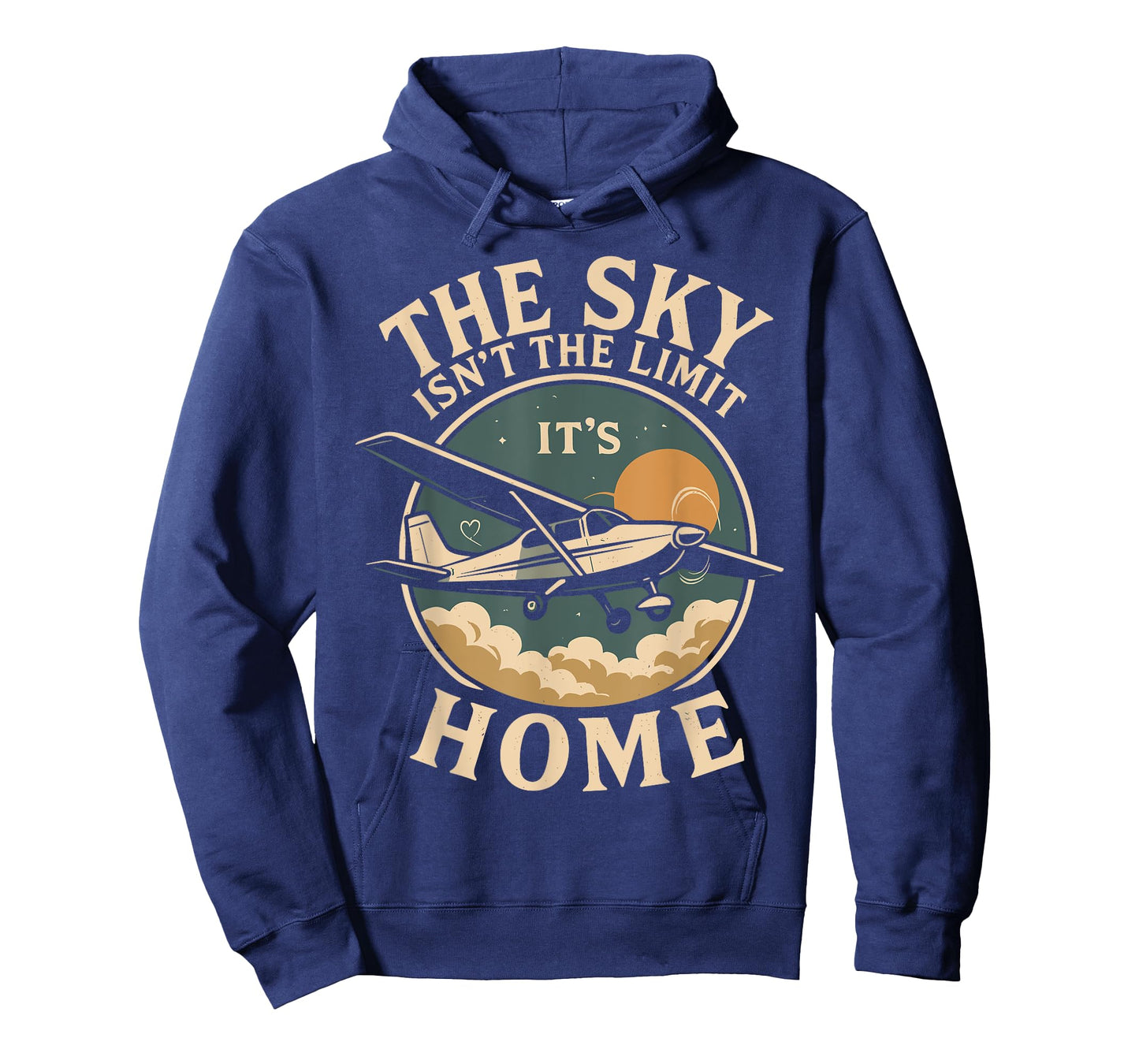 Airplane Pilot Vintage Retro The Sky Isn't The Limit It's T-Shirt