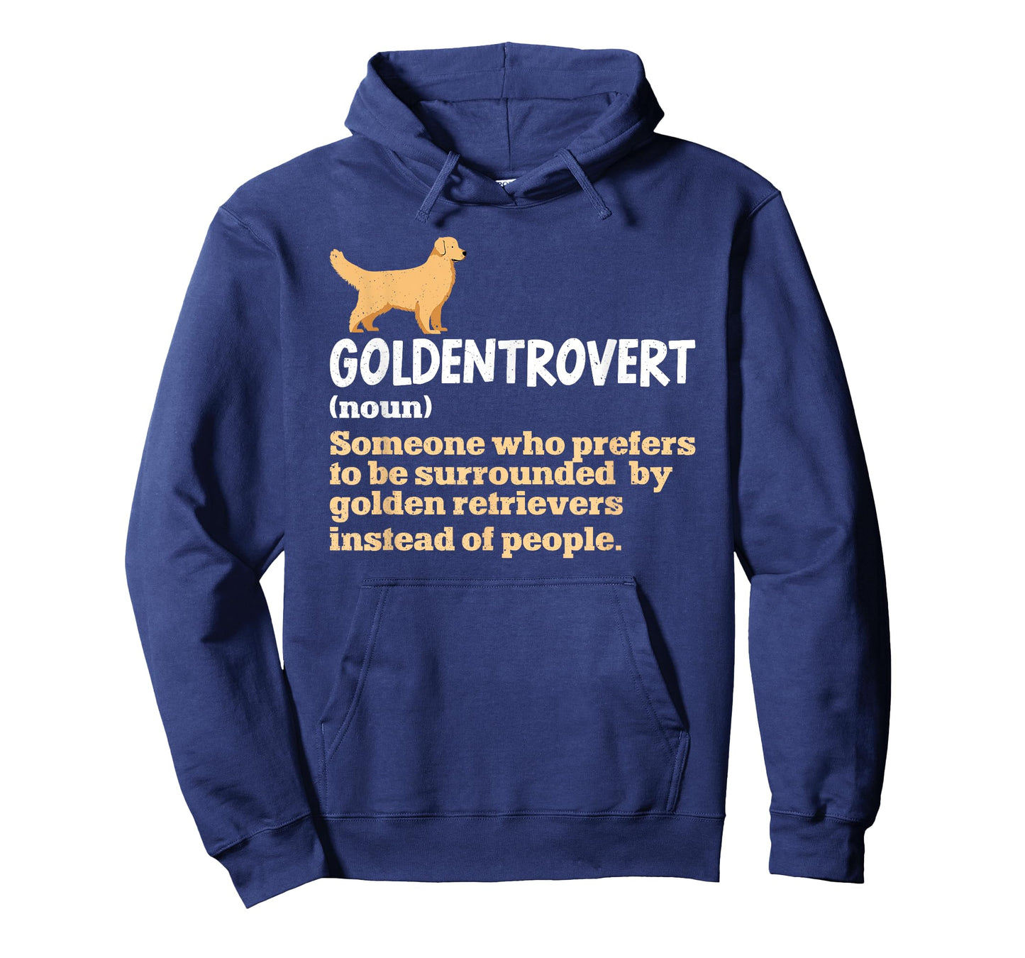 Goldentrovert Definition Funny Golden Retriever Dog Lover T-Shirt