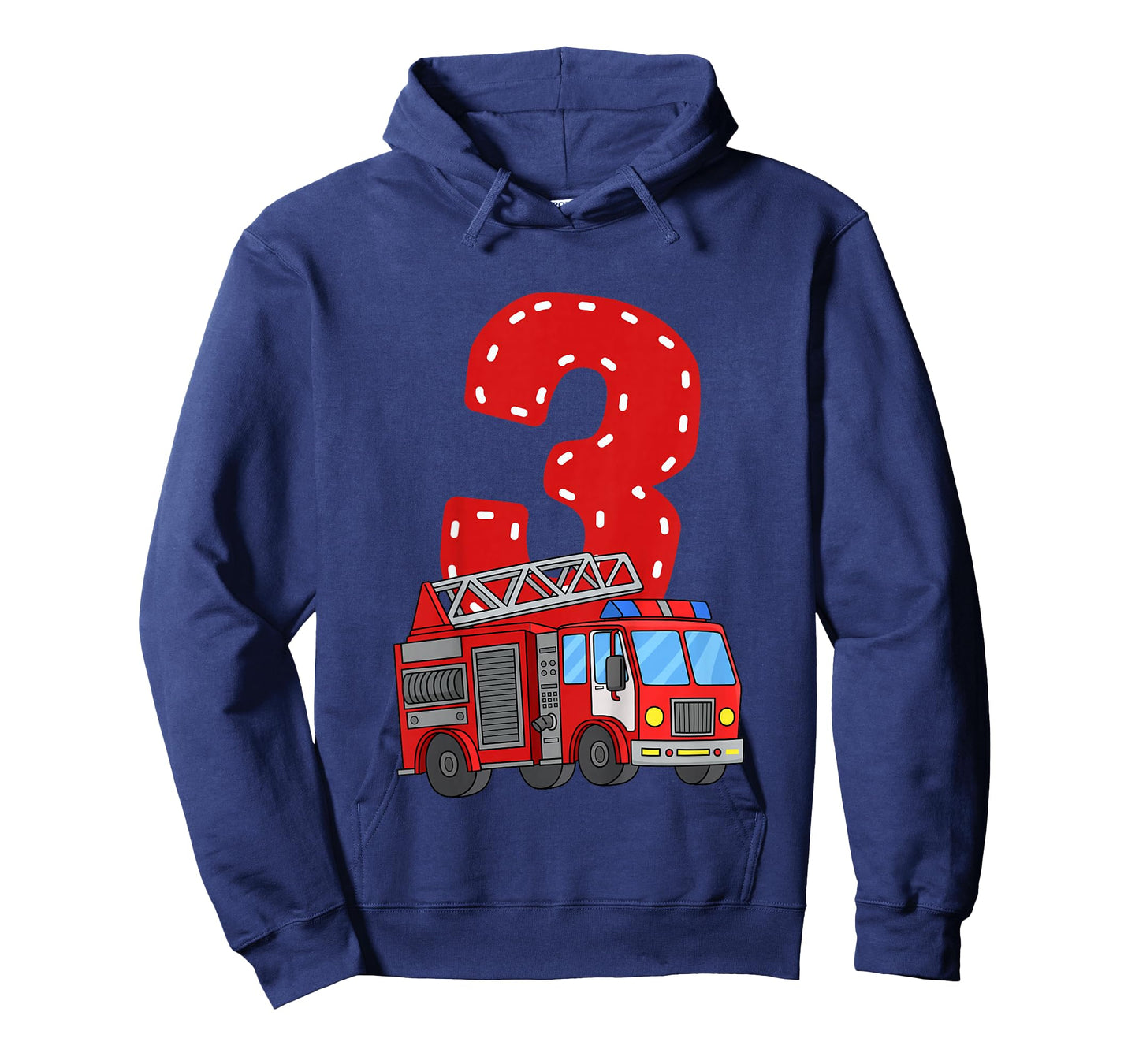 Kids Kids Fire Truck 3rd Birthday Party Toddler Boy 3 Year Old T-Shirt