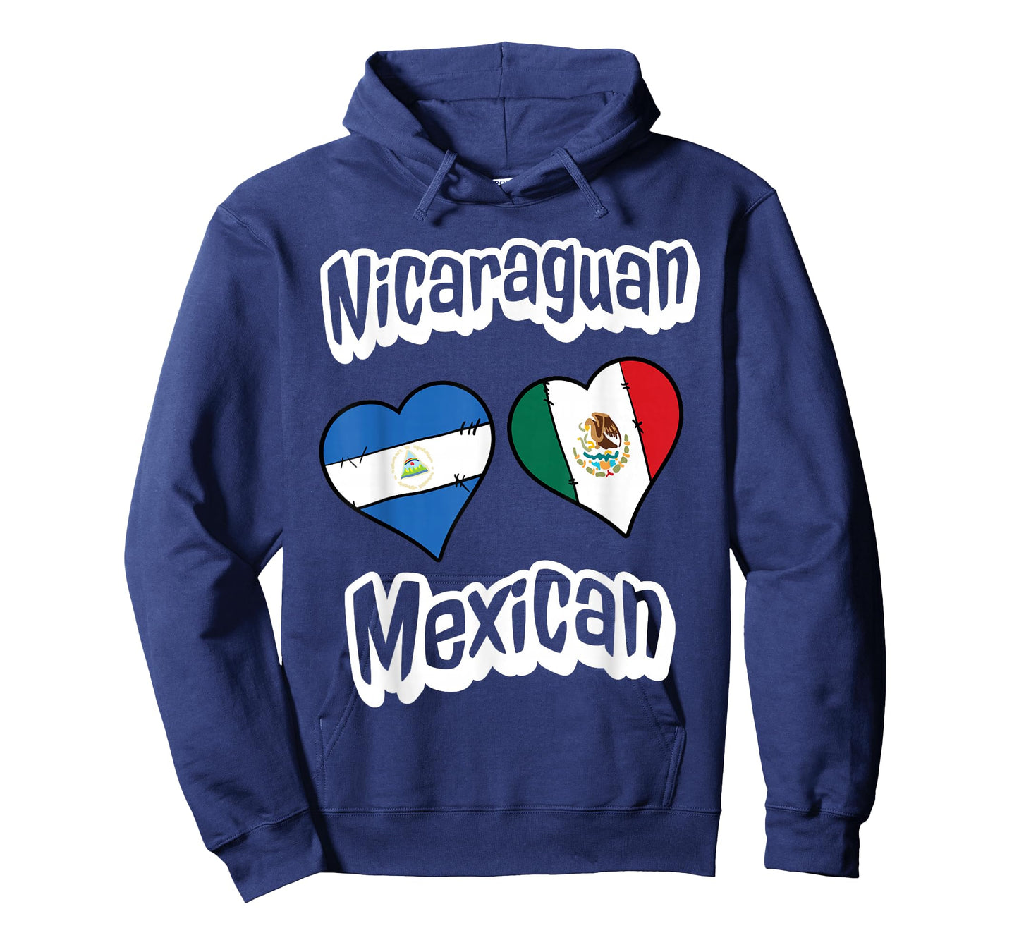 Nicaraguan Mexican Flag Heart Combo Nicaragua Mexico T-Shirt