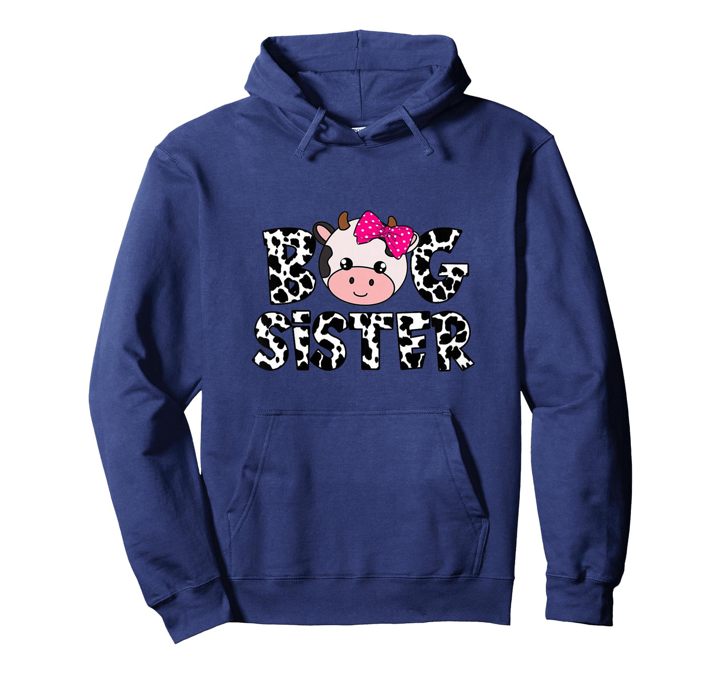 Big Sister Farm Life Cow Lover Big Sis Sibling Matching T-Shirt