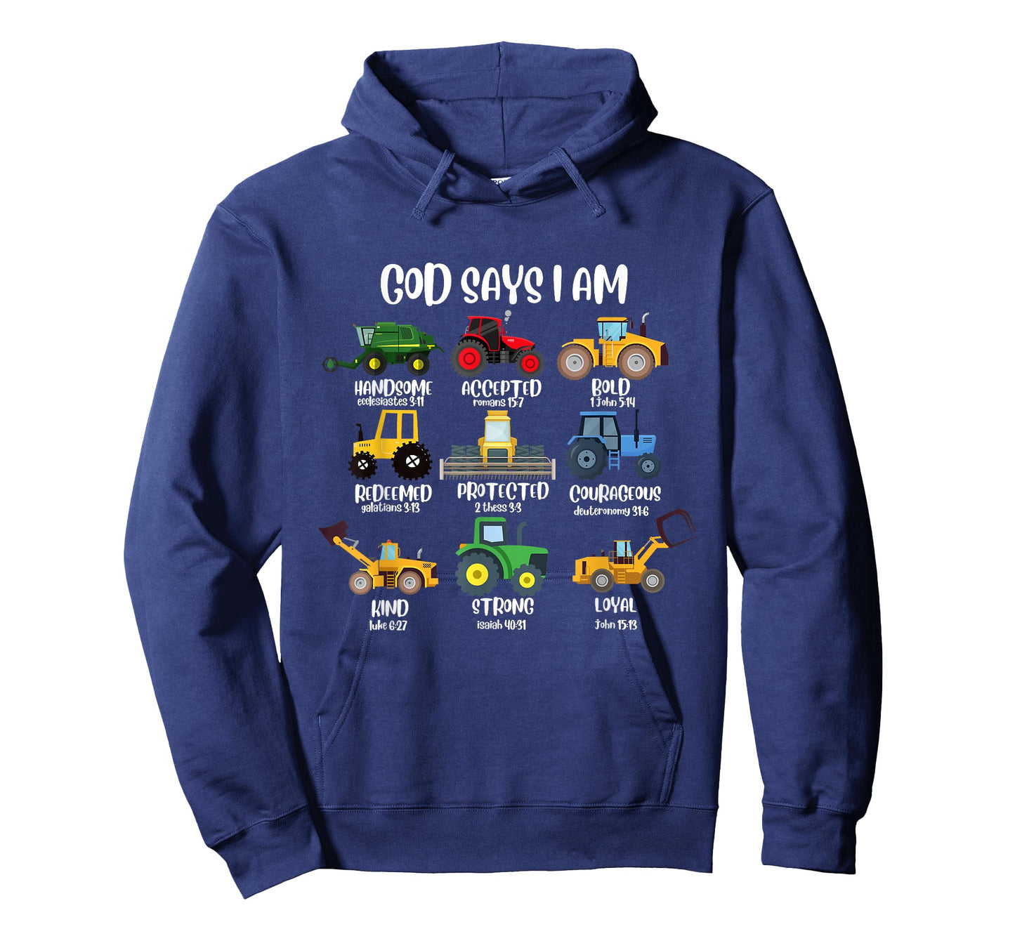 God says I am Construction Bible Verse Truck T-Shirt