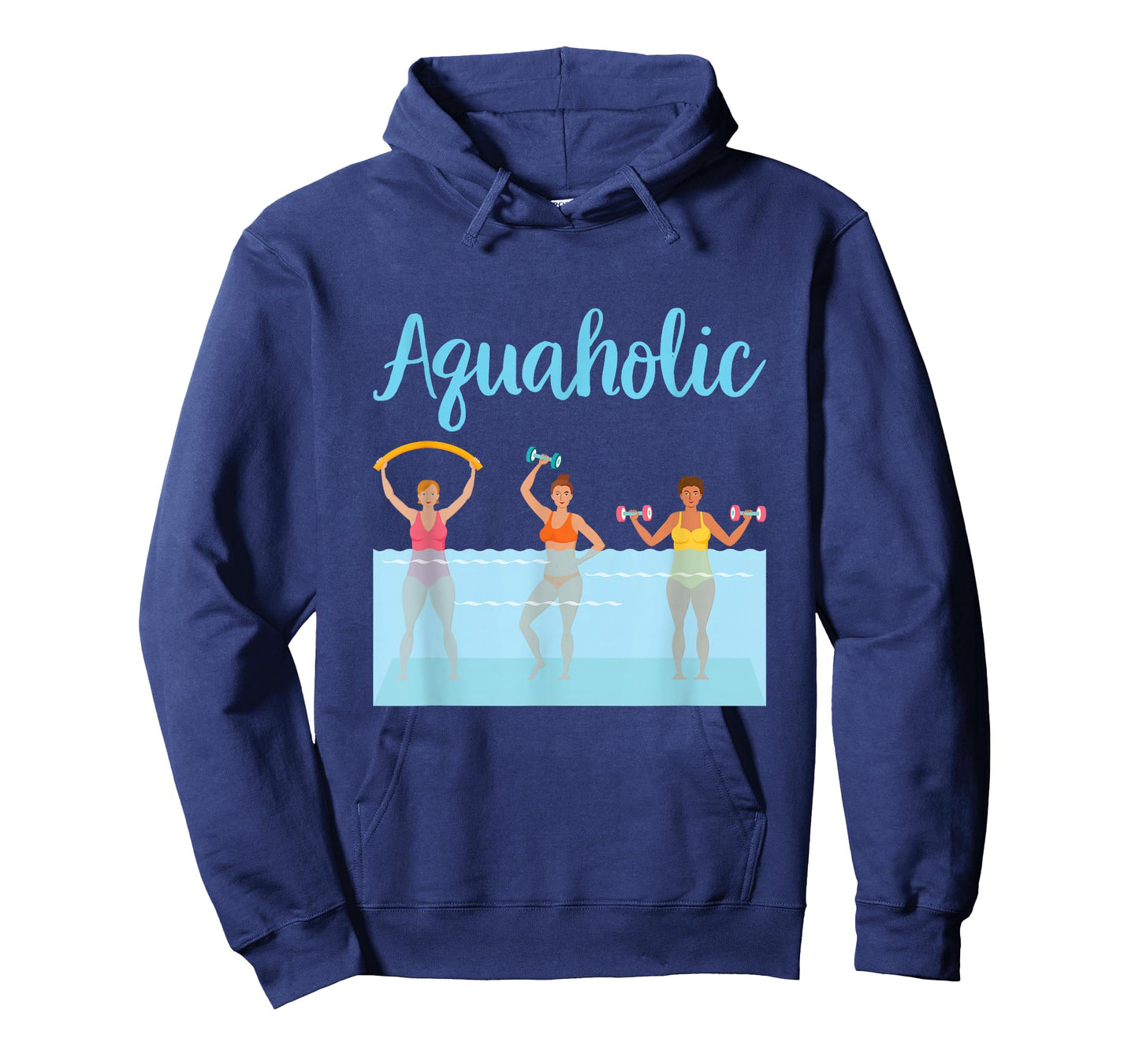 Aquaholic Water Aerobics Aquatic Fitness Waterobics Women T-Shirt