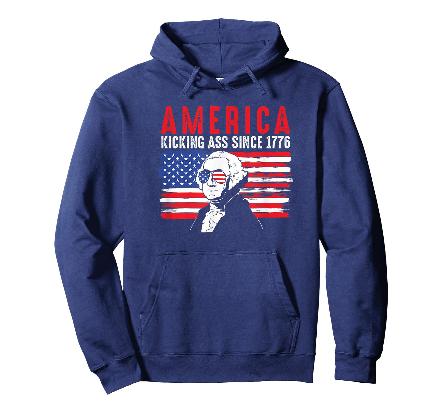 America Kicking Ass Since 1776 Funny George Washington T-Shirt