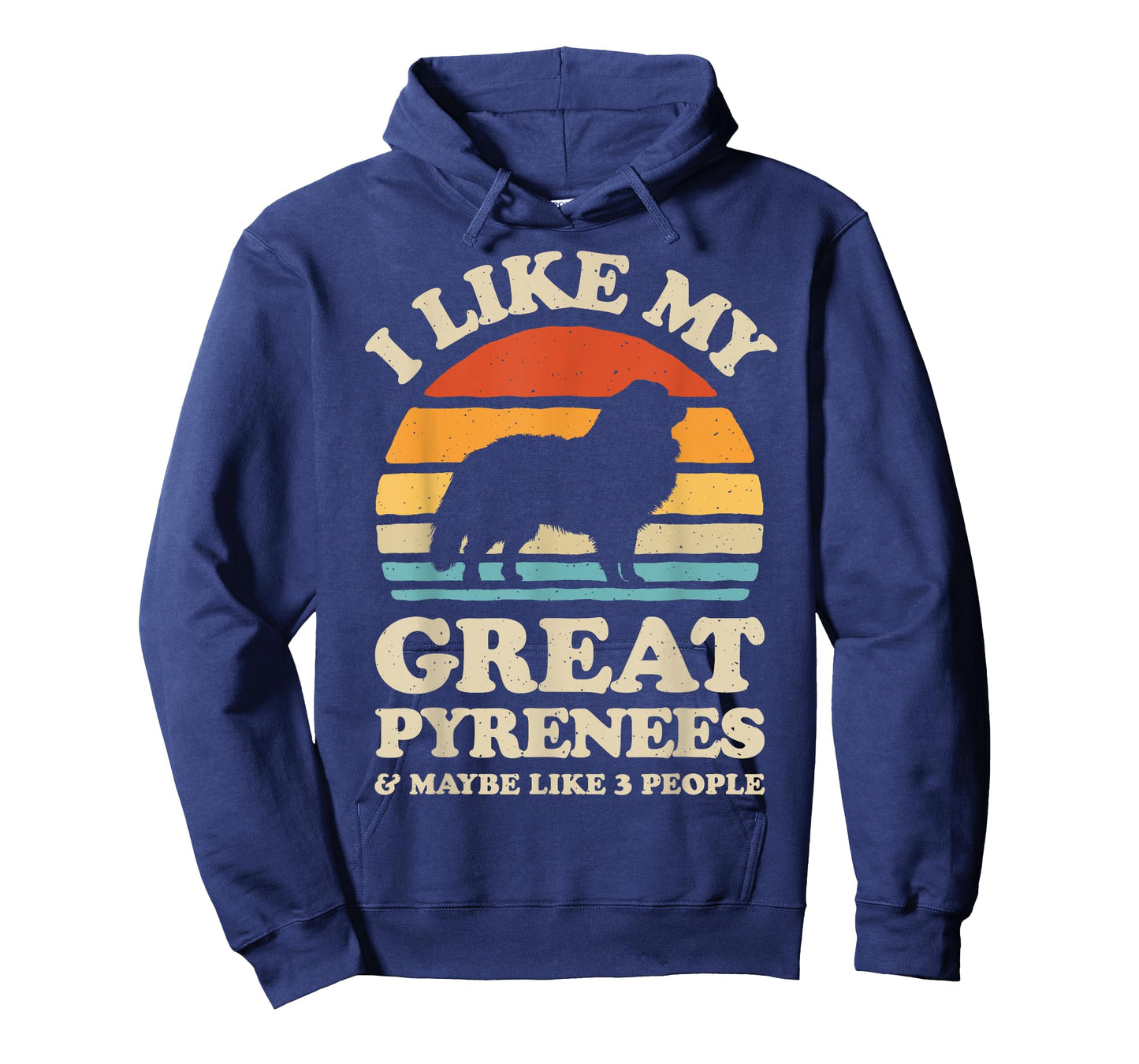 I Like My Great Pyrenees Pyrenean Mountain Dog Lover Retro T-Shirt for Men Women Kids