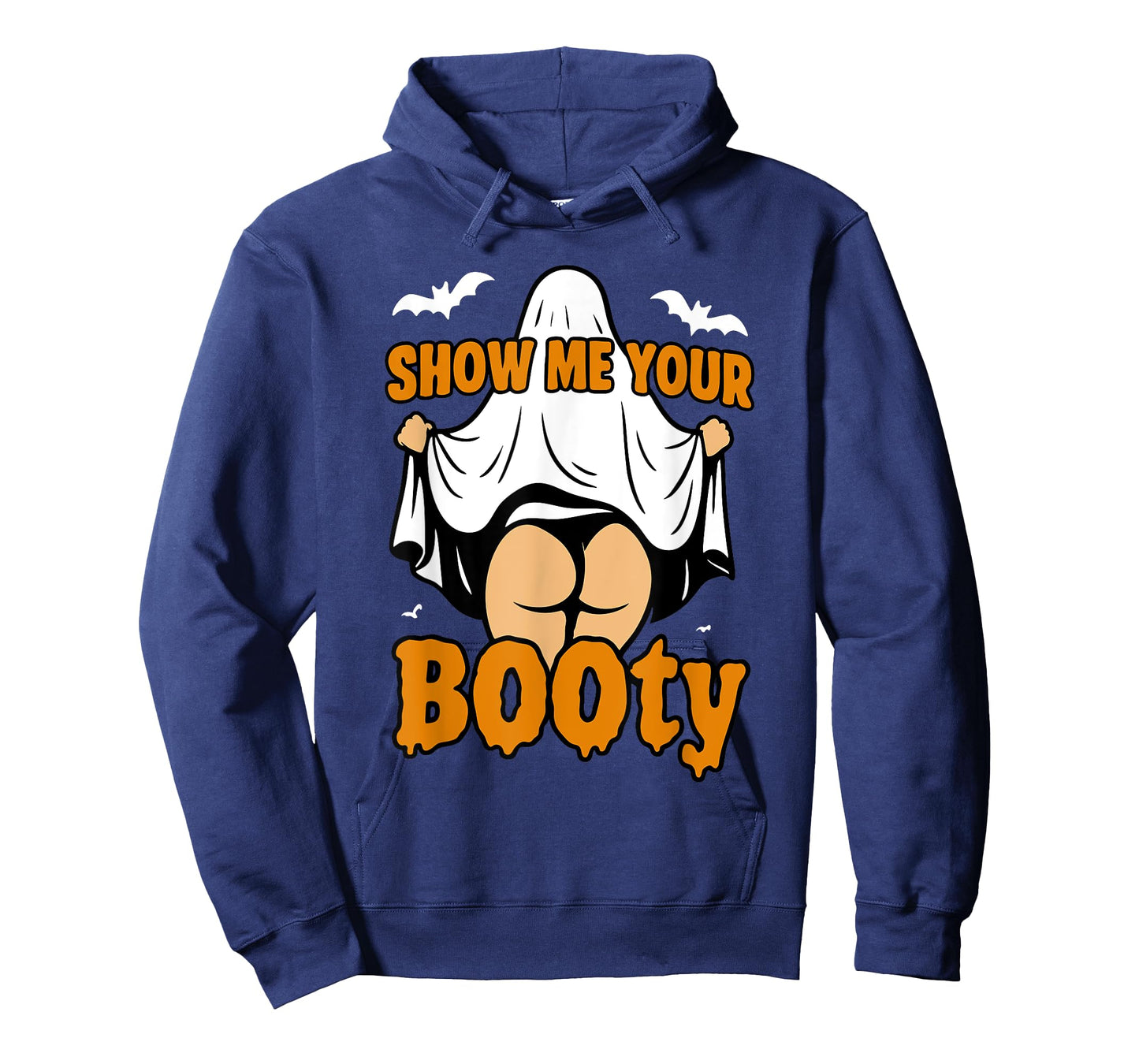 Funny Girl Boo Ghost Show Me Your Booty Dark Humor Halloween T-Shirt