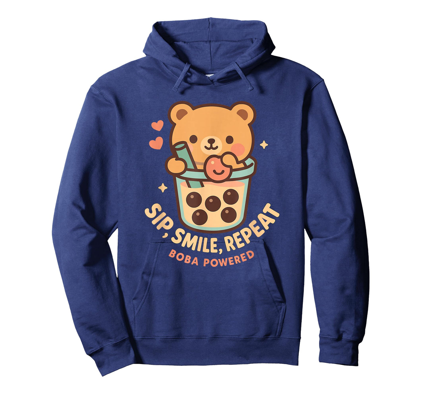 Cute Kawaii Teddy Bear with Bubble Tea and Boba Pearls Straw T-Shirt