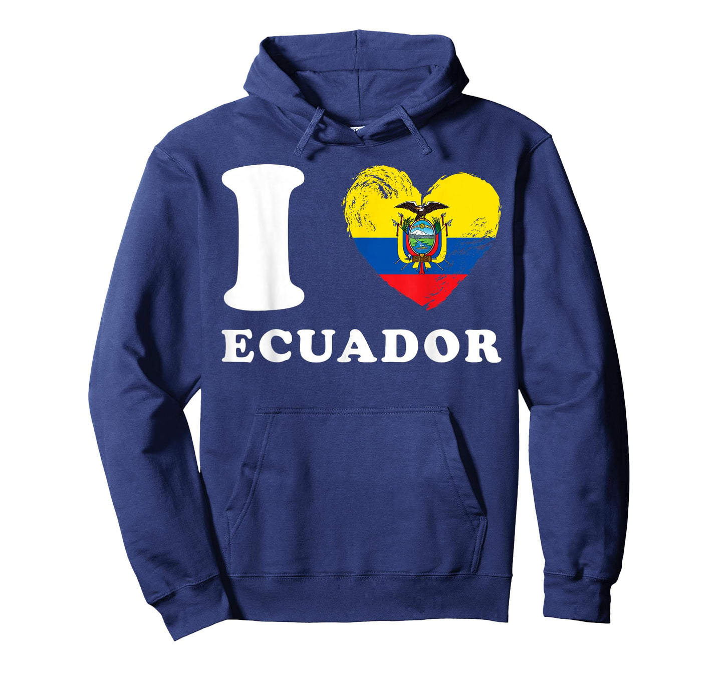 I Love Ecuador - Heart Flag Ecuador T-Shirt
