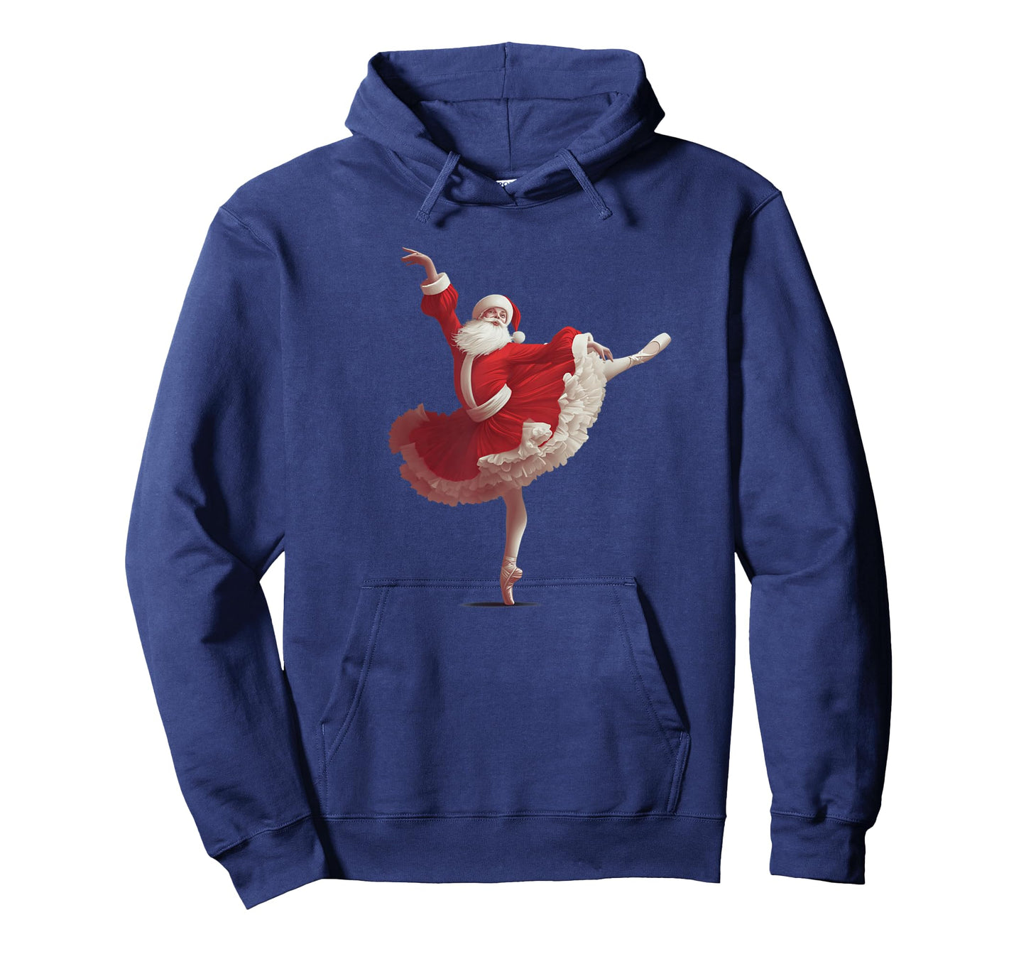 Funny Santa Claus with Ballerina Tutu Costume T-Shirt