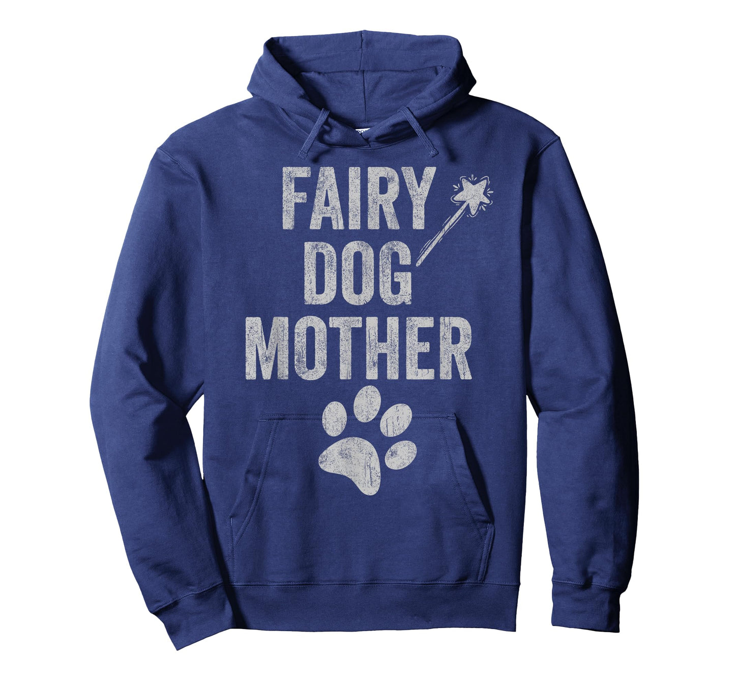 Fairy Dogmother dog mother paw print funny mom of dogs retro T-Shirt