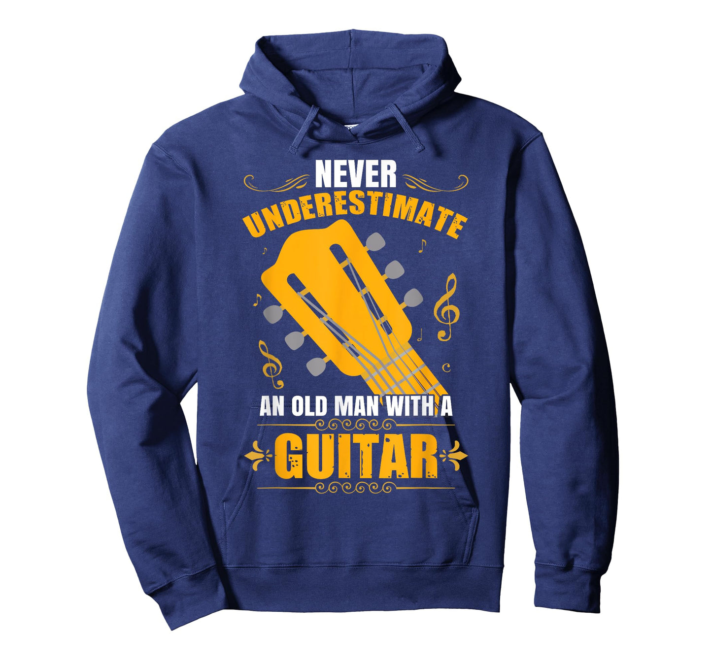 Never Underestimate An Old Man With A Guitar T-Shirt