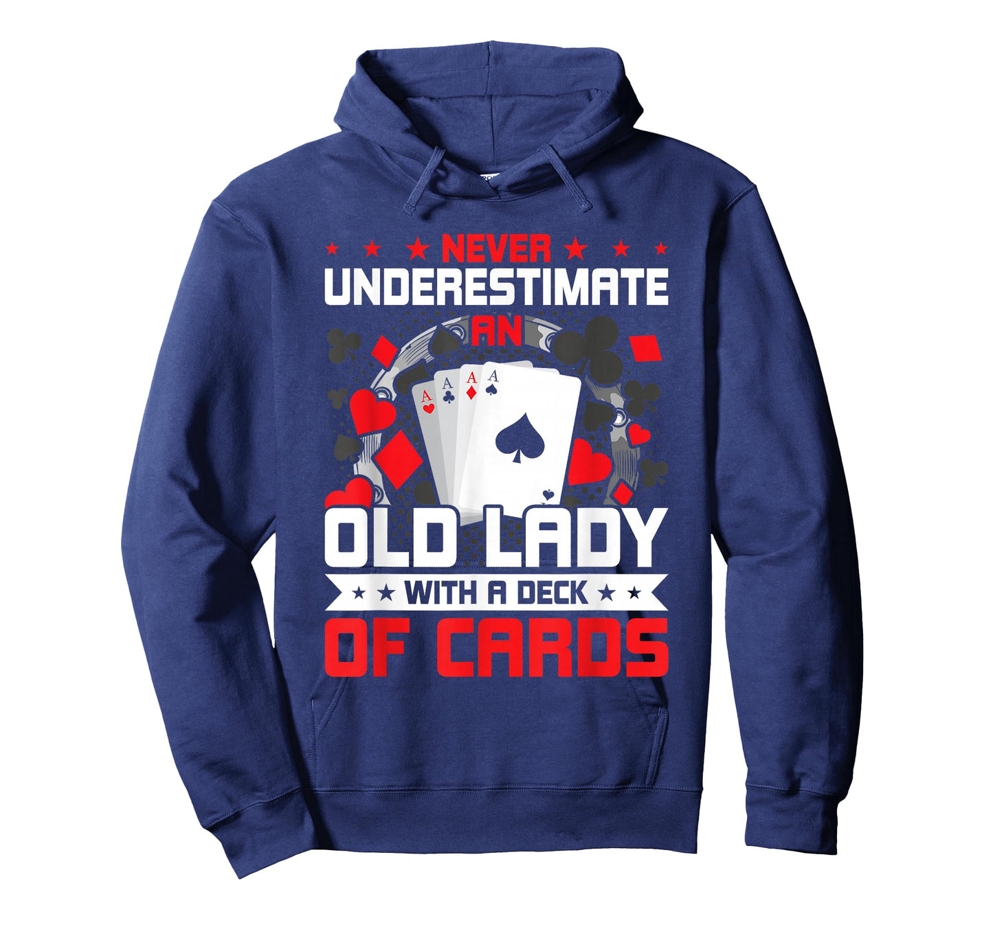 Never Underestimate An Old Lady With Deck of Cards T-Shirt