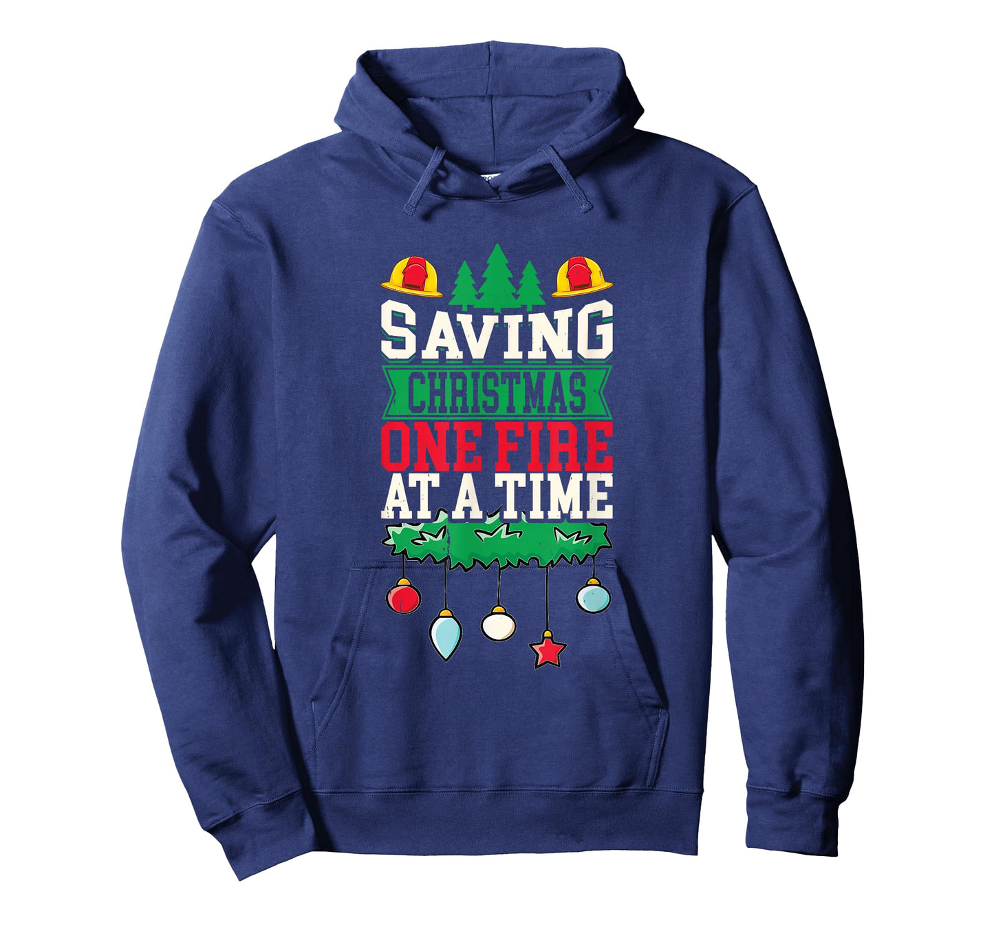 Santa Fireman Xmas Firefighting Funny Firefighter Christmas T-Shirt