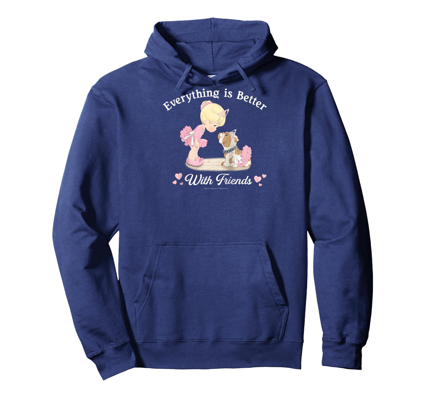 Precious Moments Better with Friends Cute Dog Ballet Dancing Raglan Baseball Tee